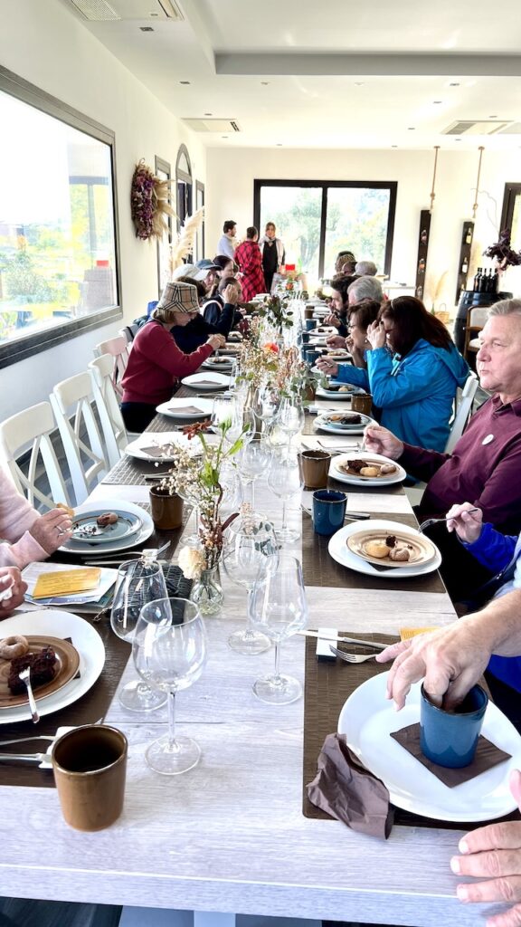 Naples winery table setup