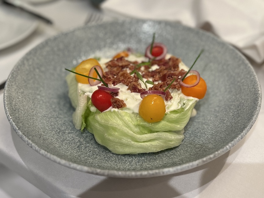 Ocean Blue wedge salad