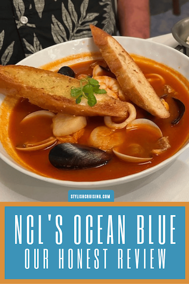 Pinterest pin Ocean Blue Review