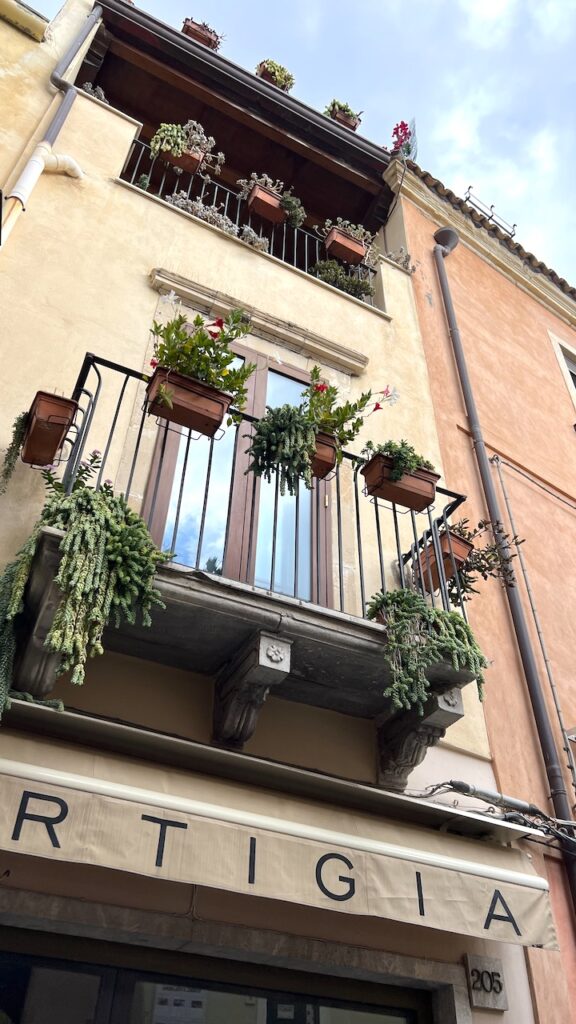 Taormina balconies