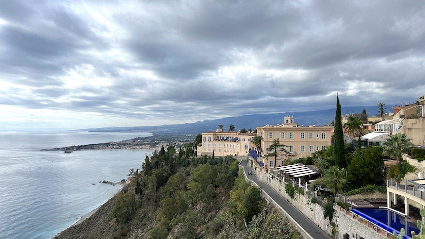 Taormina city view