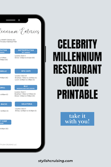 Pinterest Pin Celebrity Millennium Eateries Printable