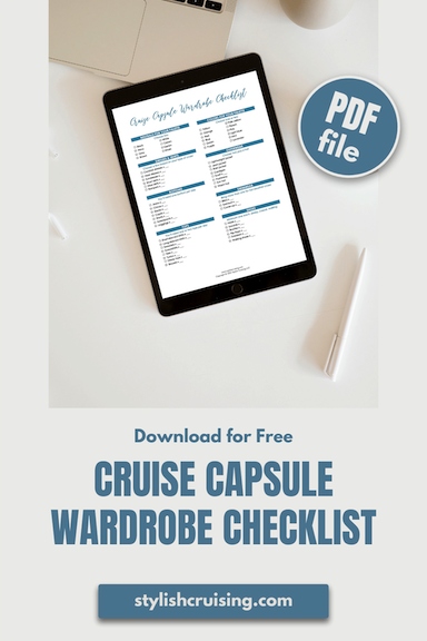 Pinterest Pin Cruise Capsule Wardrobe Checklist