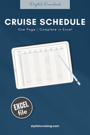 Pinterest Pin Cruise Schedule