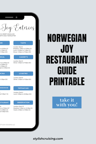 Pinterest Pin Norwegian Joy Eateries Printable