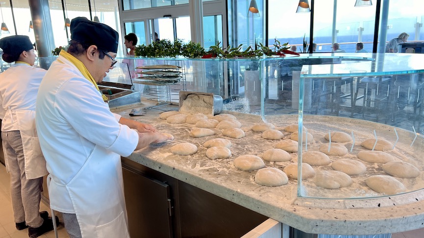 Ascent Oceanview Cafe pizza station