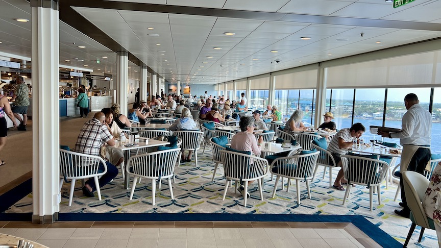 Ascent Oceanview Cafe seating