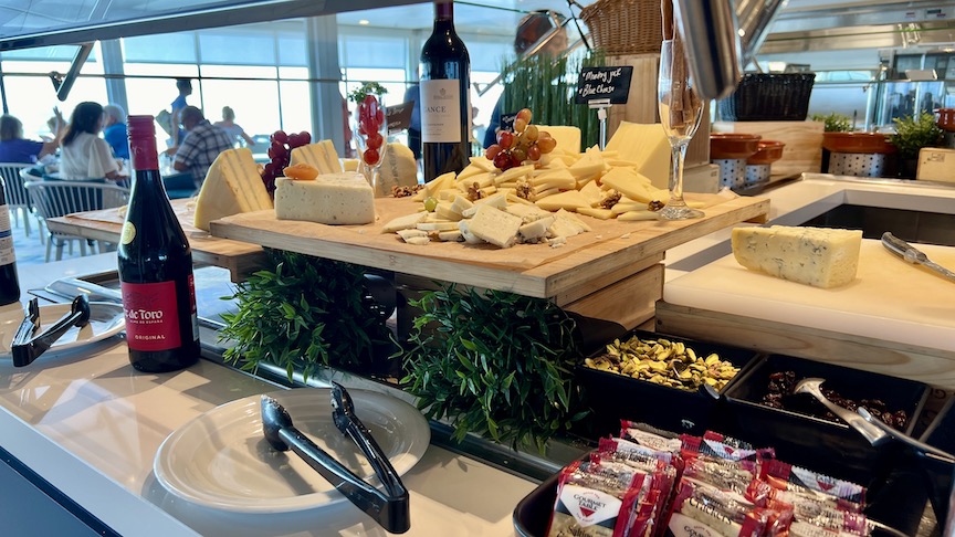 Ascent Oceanview cafe cheese station