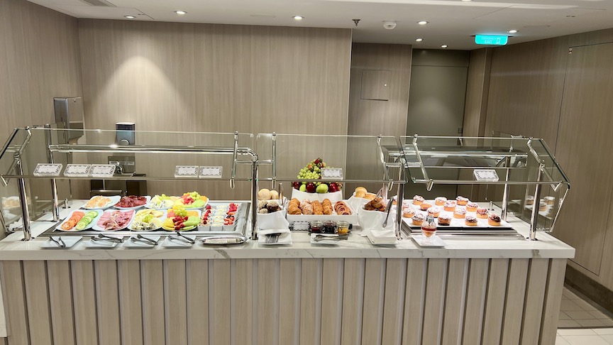 Ascent Retreat Lounge buffet area
