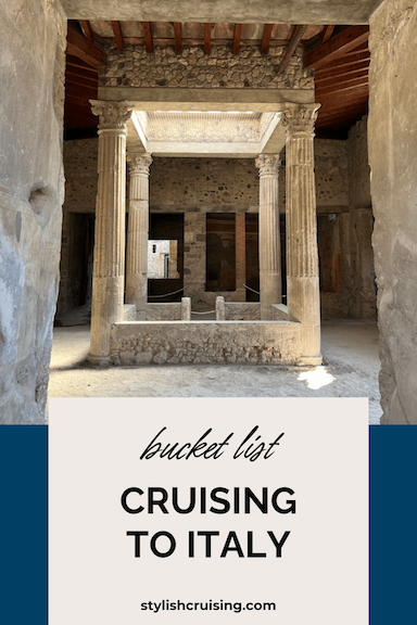 Pinterest pin for A Cruise to Italy