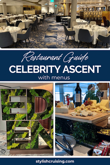 Pinterest Pin Celebrity Ascent Restaurant Guide