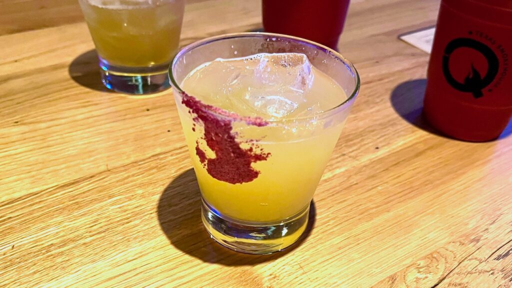 Spicy Peach Margarita at Q