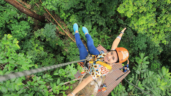 Ziplining