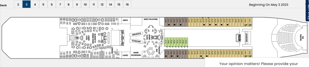 Celebrity Equinox Deck 3