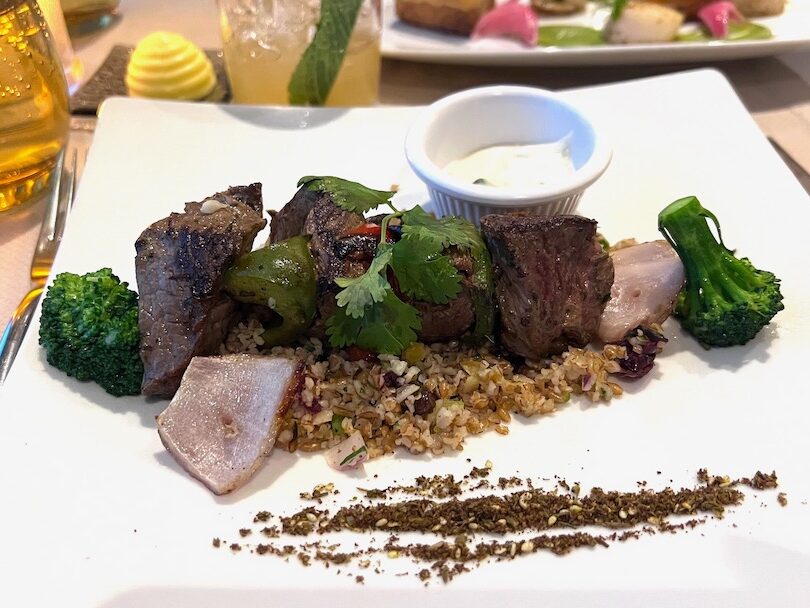 Celebrity Equinox Luminae Moroccan spiced lamb kebab edited