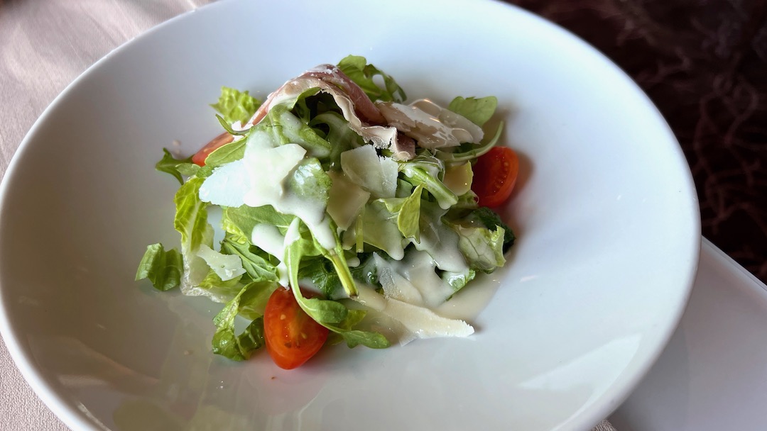 Celebrity Equinox Luminae arugula salad