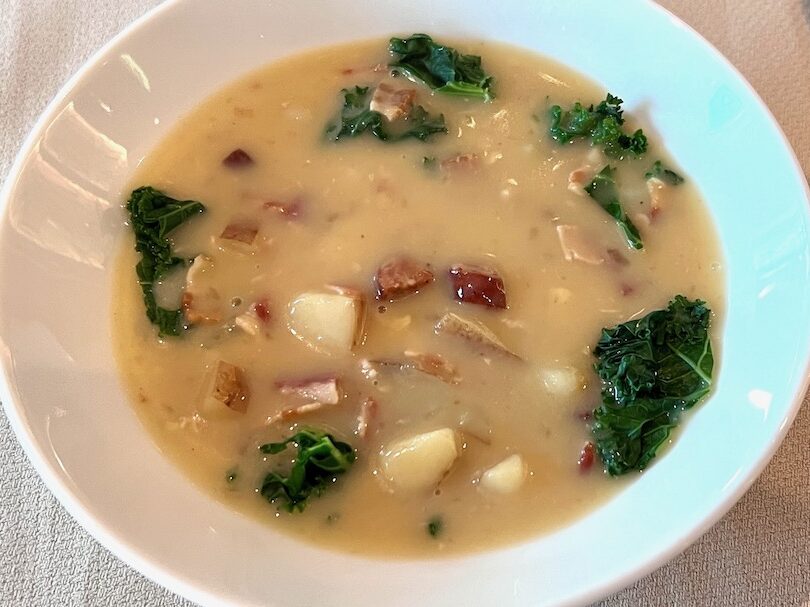 Celebrity Equinox Luminae creamy tuscan kale soup 1 edited