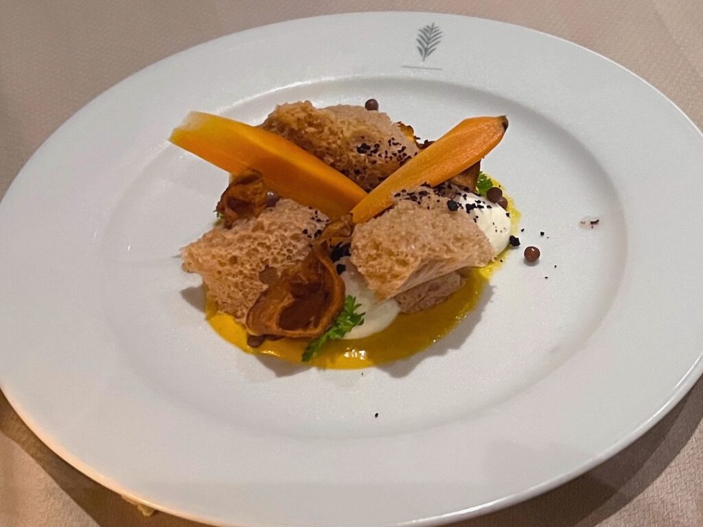 Celebrity Equinox Luminae deconstructed carrot cake