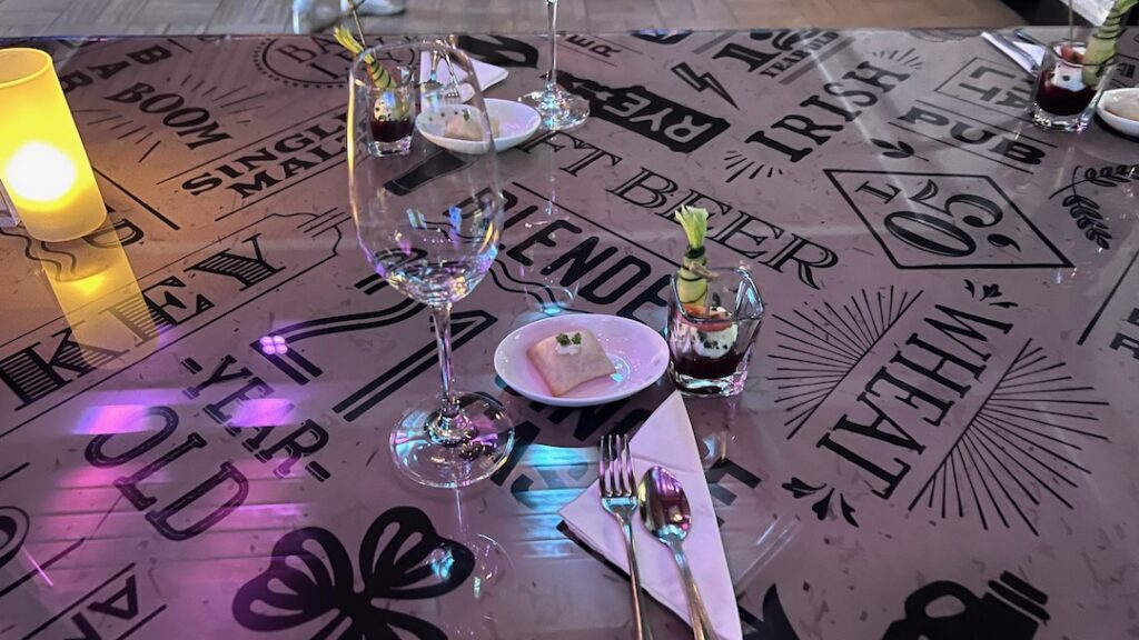 Chefs table champagne reception 2