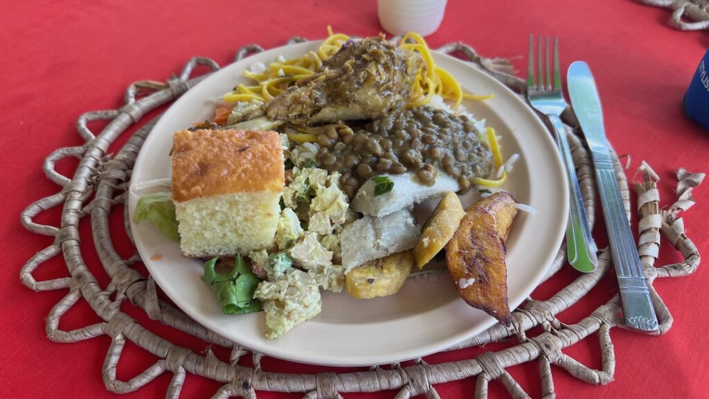 Creole lunch in St Lucia