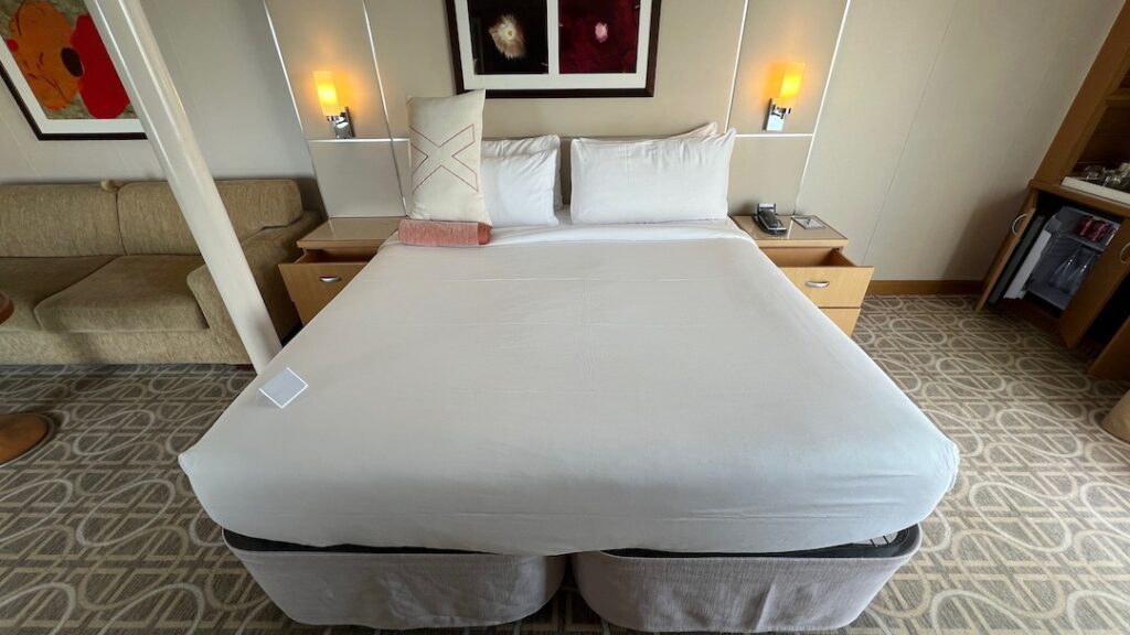 Equinox Sunset Sky Suite bed