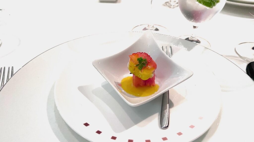 First course of the chefs table