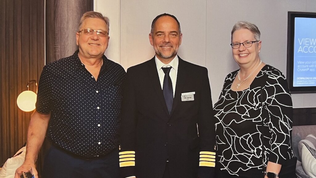 Photo with the captain of the Equinox