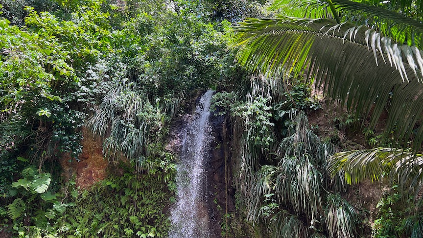 St Lucia waterfall