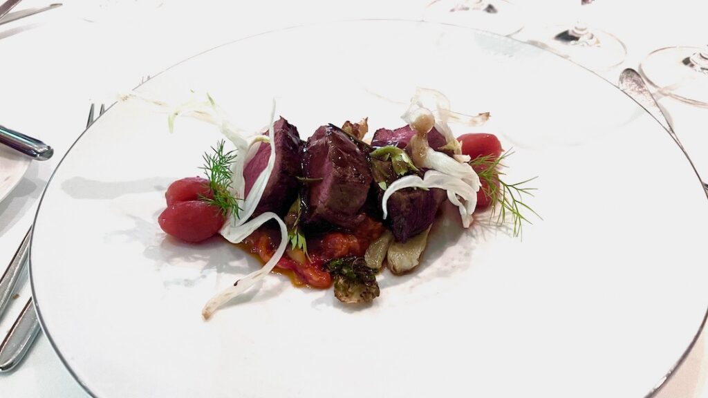 Third course of the chefs table Pam