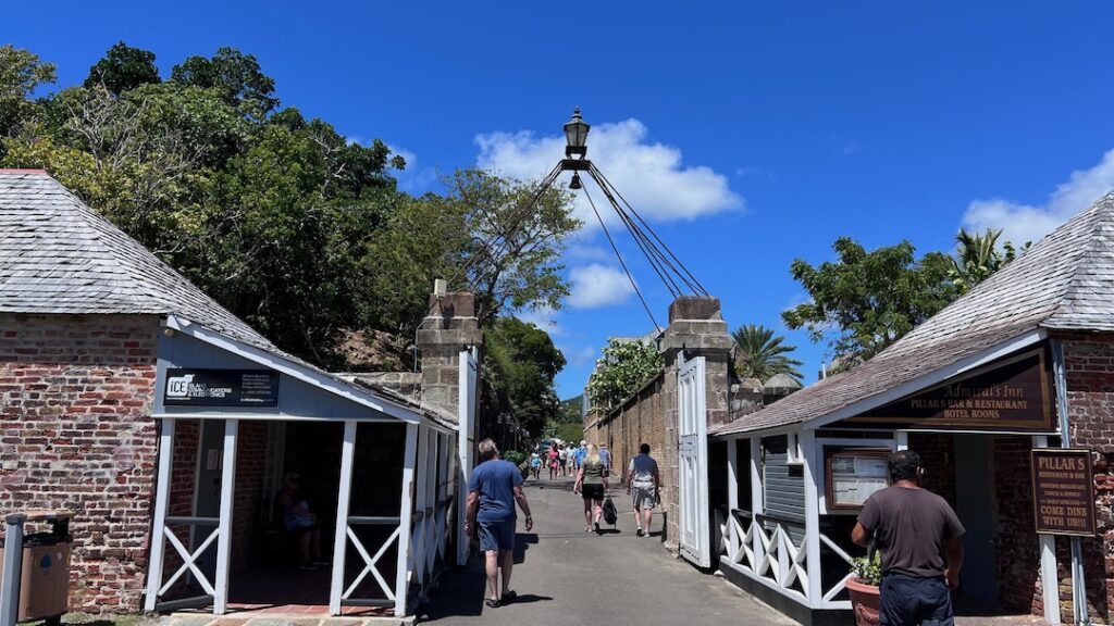 Wandering the streets of Nelsons Dockyard