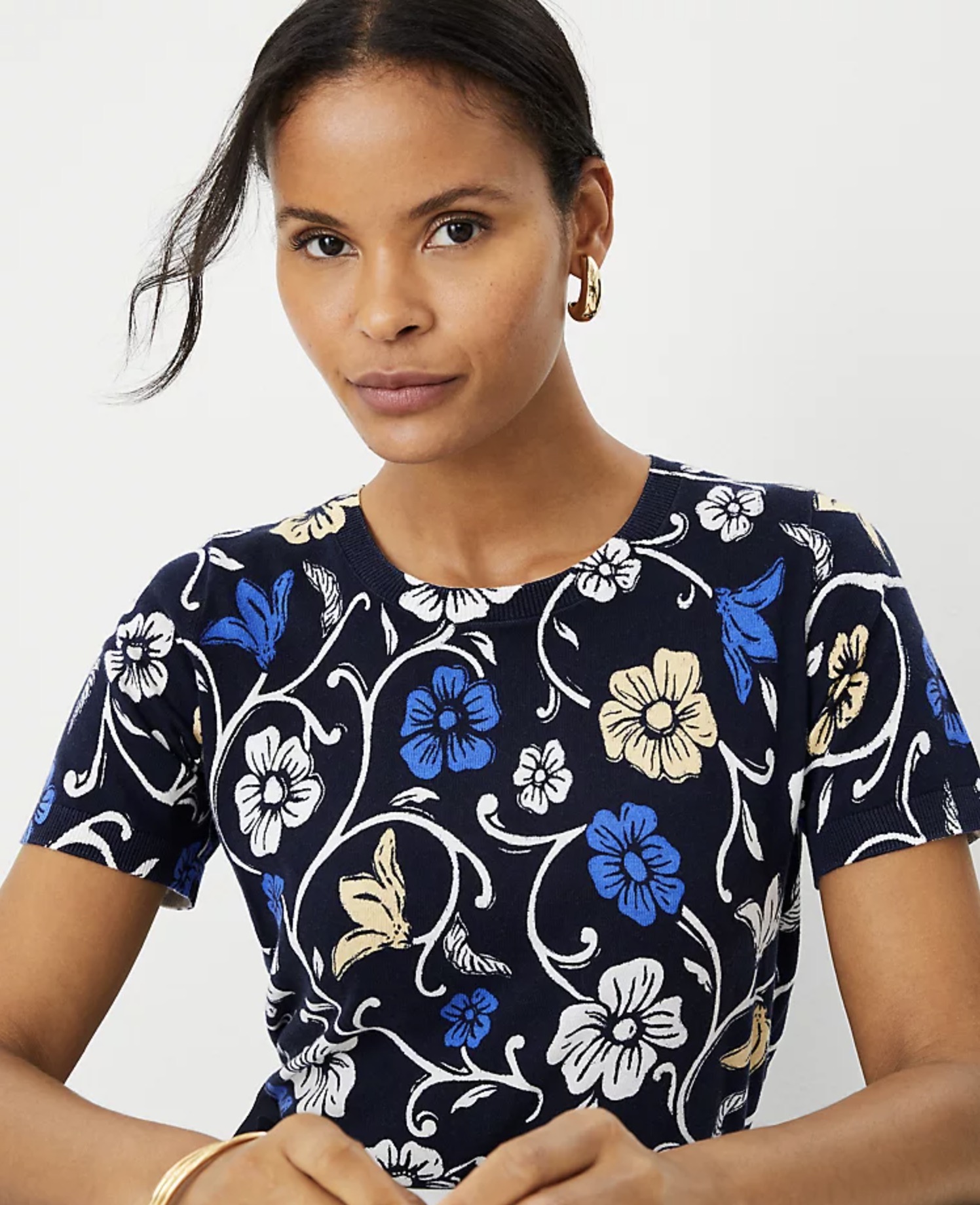 AT Floral Sweater Tee