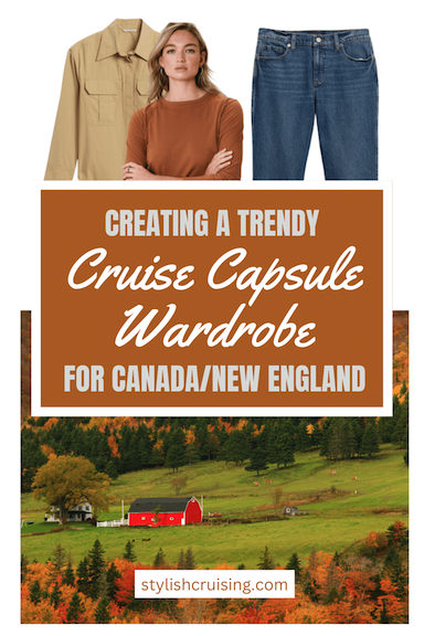 Pinterest pin How to Create A Cruise Capsule Wardrobe For New England