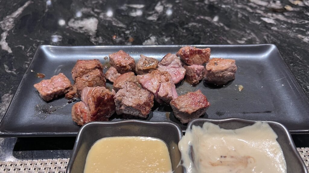 NCL Prima Hasuki steak entree