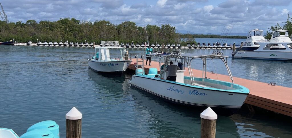 Harvest Caye Belize fishing boat