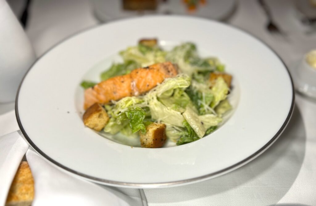 Haven Restaurant Caesar salad with salmon
