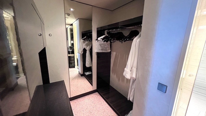 NCL Breakaway Owners Suite closet and dressing 2 1