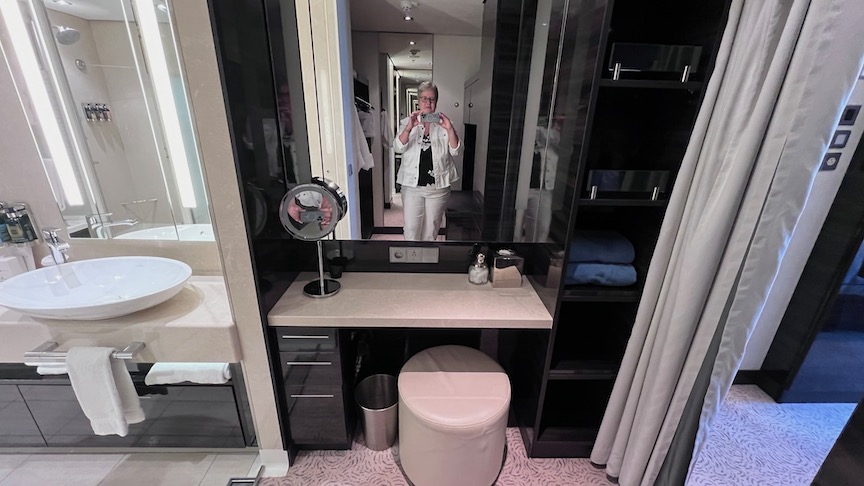 NCL Breakaway Owners Suite closet and dressing 4