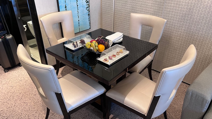 NCL Breakaway Owners Suite dining area 3