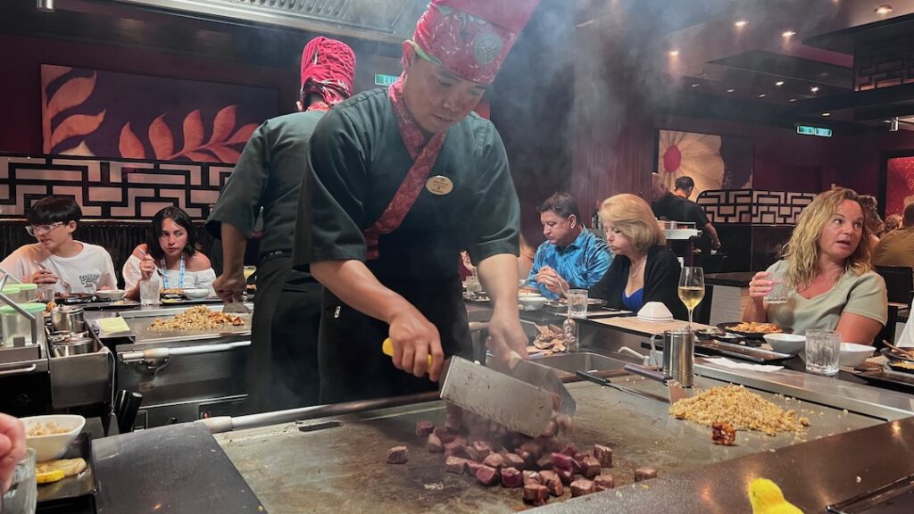 NCL Breakaway Teppanyaki chef 2