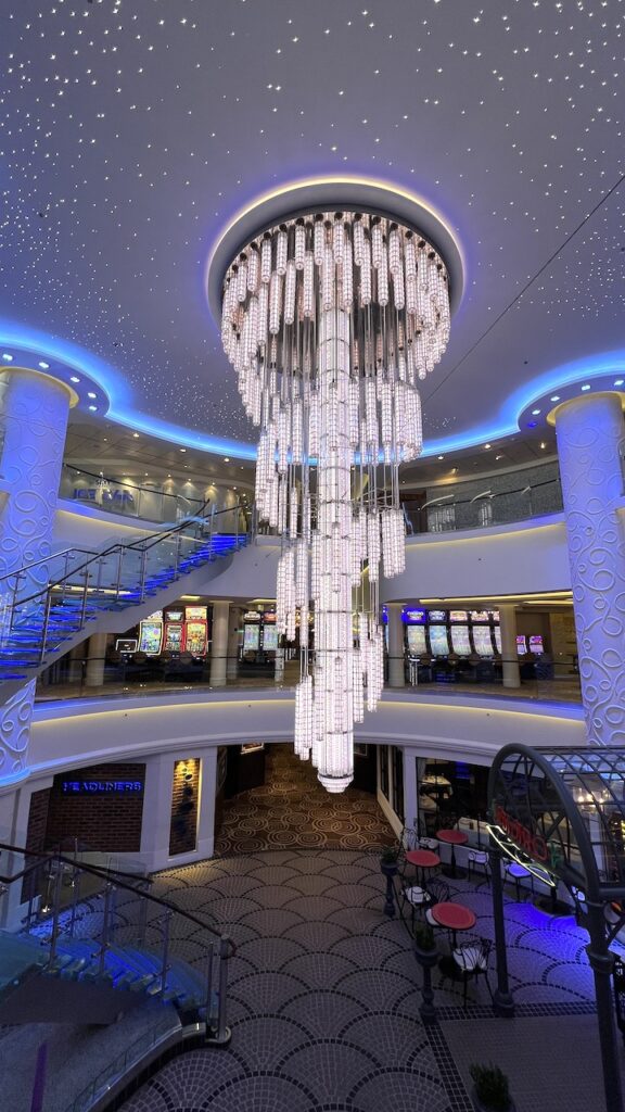 NCL Breakaway chandelier