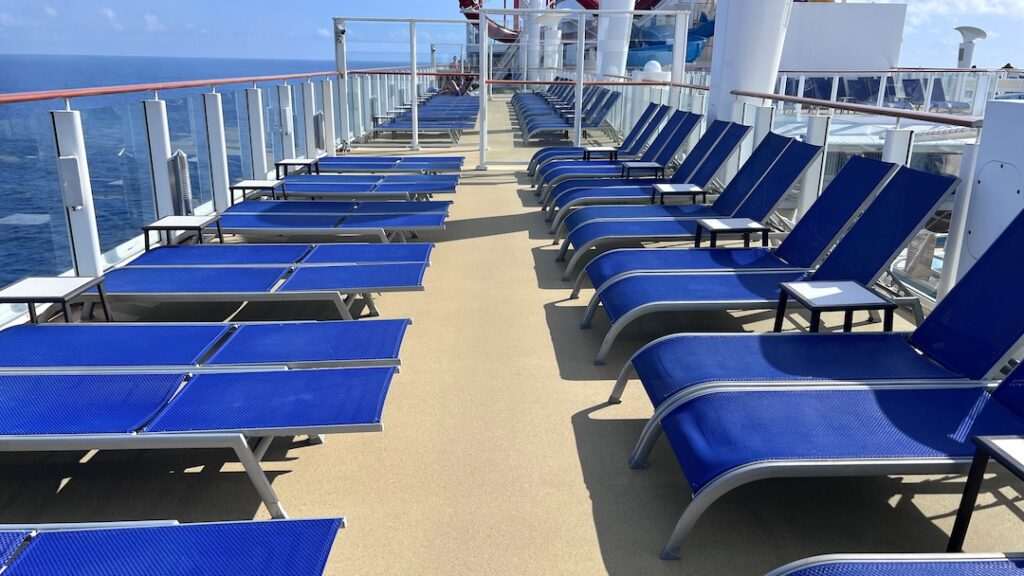 NCL Breakaway deck chairs