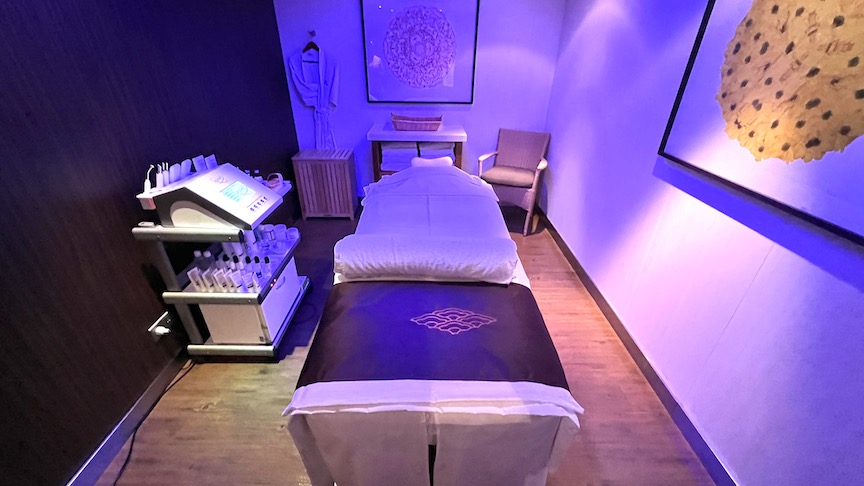 Spa treatment room