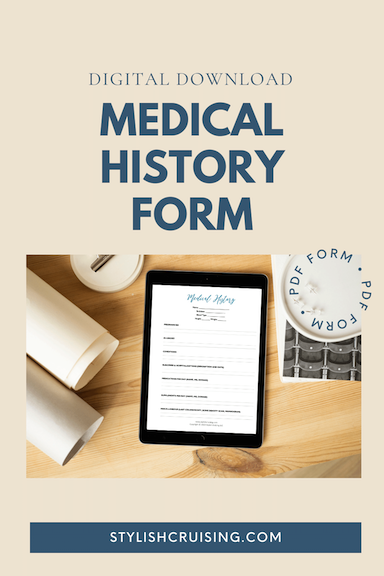 Pinterest Pin Medical History Form